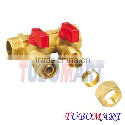 brass pex manifold for underfloor heating