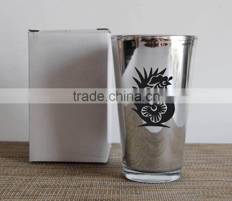 TOP QUALITY GLASS TUMBLER ELECTROPLATING
