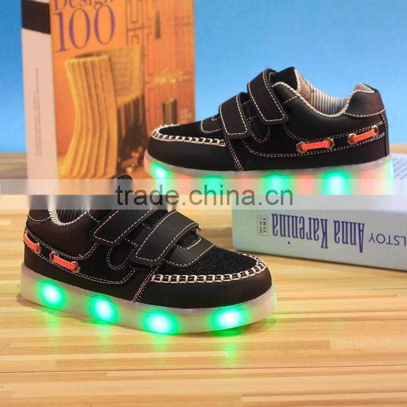 Kid Children USB Charging light Flashing Sneakers LED Shoes Kid Shoes With Light