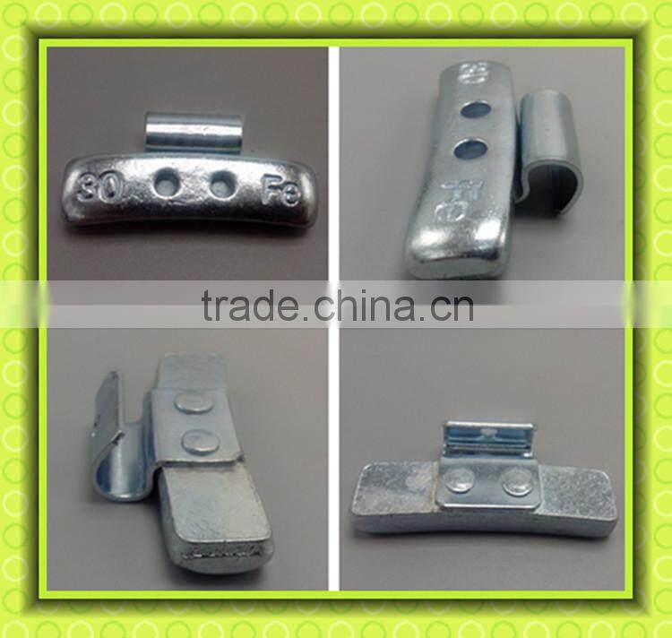 direct factory price clip on wheel balance weight holeless for truck