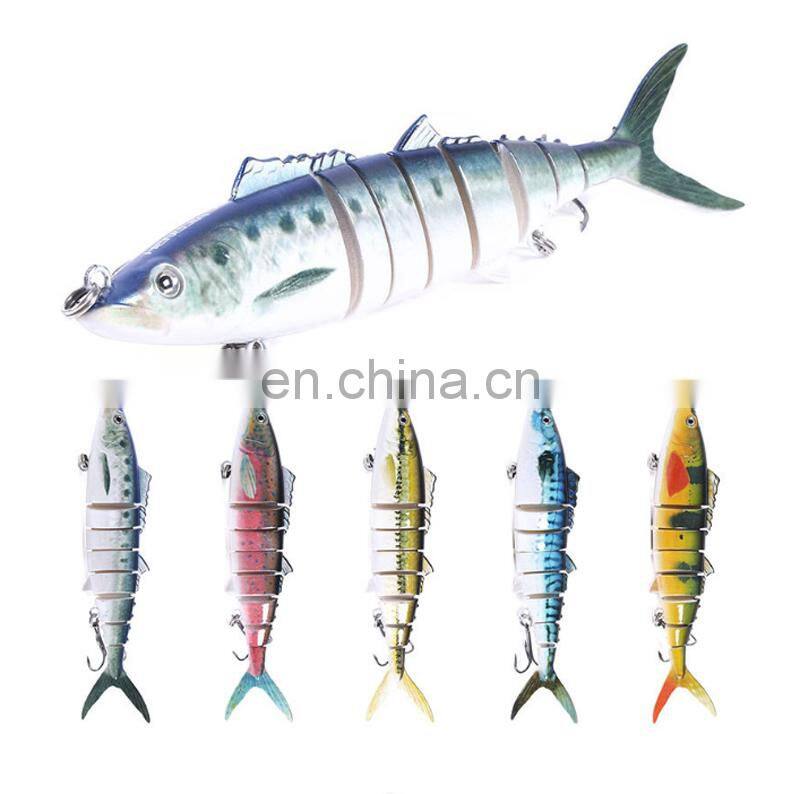 Amazon 18cm 38g High Quality New Design 8 Sections Sinking Multi Jointed Hard Fishing Bait