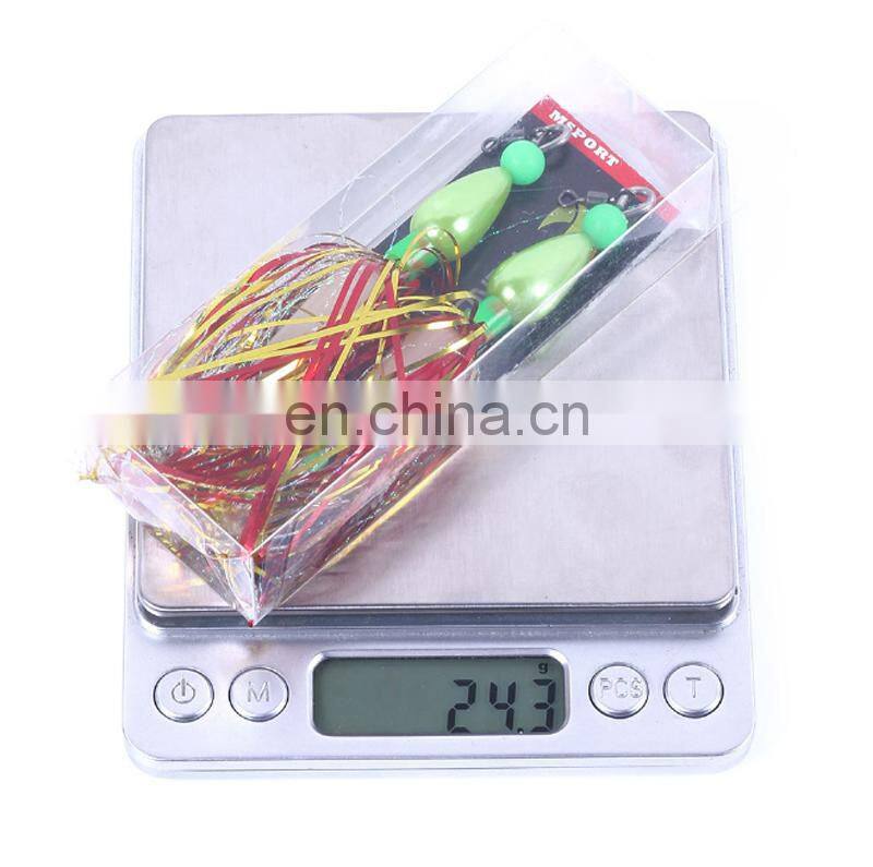 2pcs / box 10cm 8.7g fishing lures pesca Luminous Hard Squid Jig Hooks with Soft Skirts