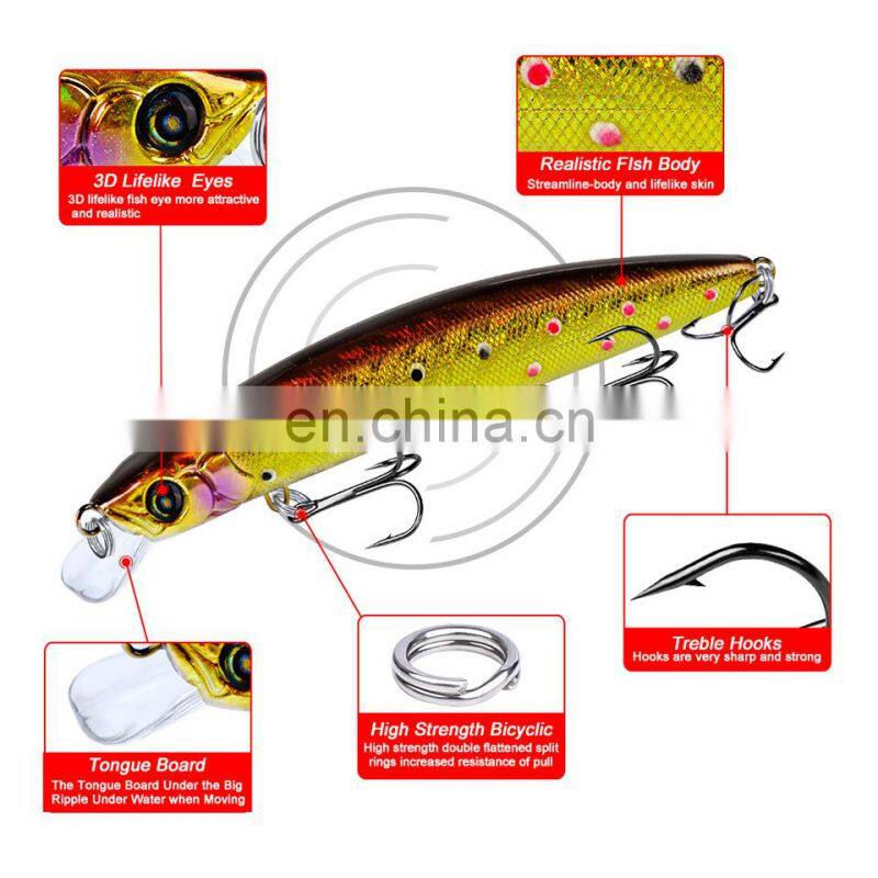 15cmlure baitVIBHard bait bionic water pulling bait 27.5gfish lead sea fishing lure Suspending jerkbait fishing artificial minno