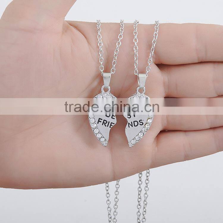 initial pendant necklace love friends alloy pendant necklace fashion