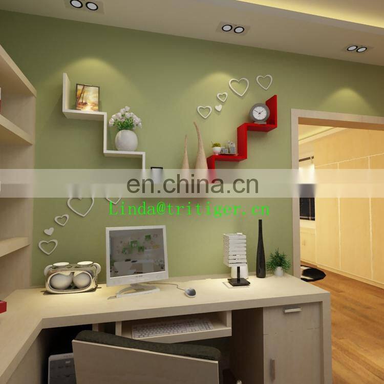 Hot sale wood modern curved wall shelf shelves