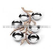 black & gold metal bowl