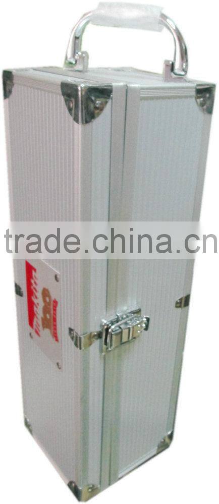 Aluminum wine carrying case wine travel case for wine transportation