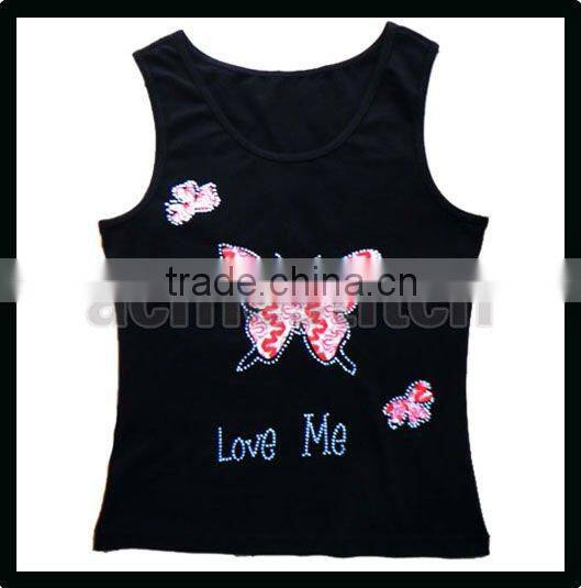 Hot sale! rhinestone T-shirt design