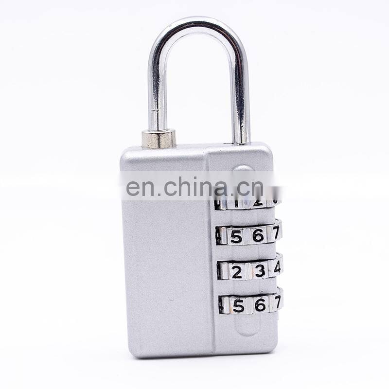 2020 new arrival 4 digit zinc alloy combination travel locks luggage padlock kid suitcase lock