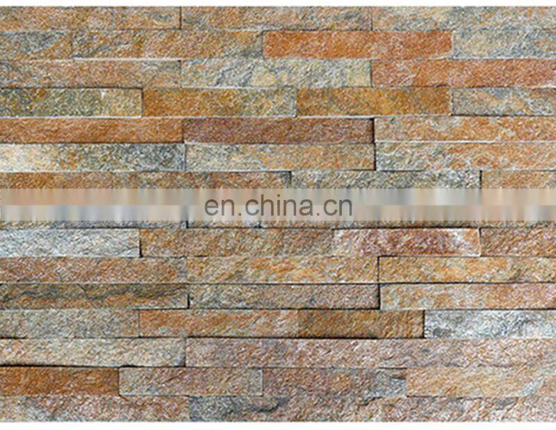 walling natural slate culture stone veneer wall cladding corner panel exterior outdoor loose stone cream brown vietnam