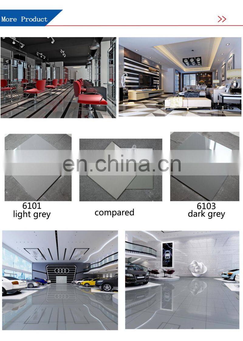 Direct factory sell super black polished porcelain slab tile black kajaria floor tiles 24"x24"