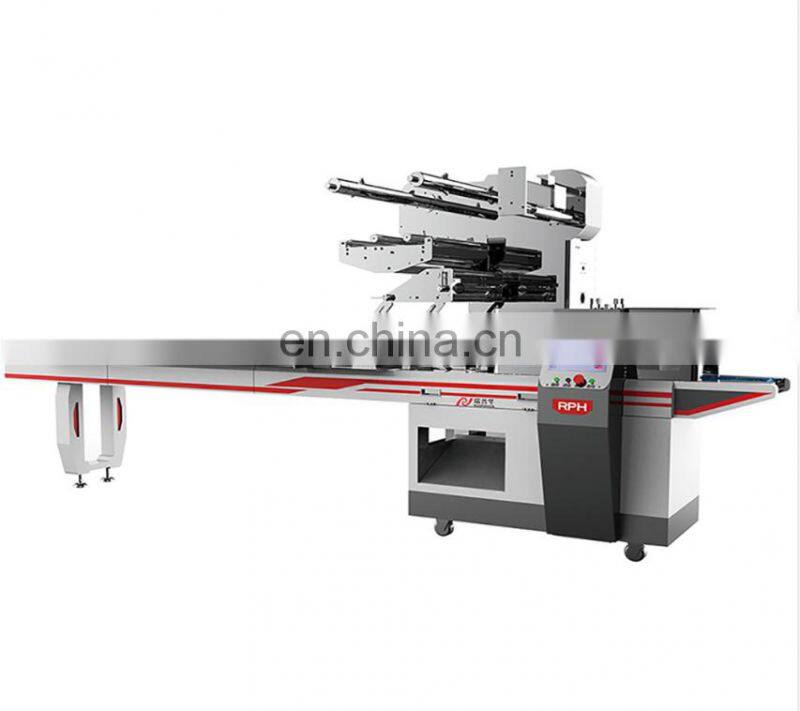 Flow Pack Cotton Candy Small Cookies Pillow Wrapping Candy Floss Packaging Machinery Marshmallow Horizontal Packing Machine