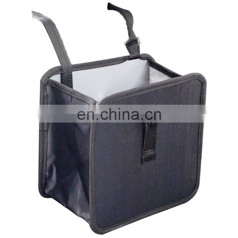 Portable Car Trash Can bin Hanging Wastebasket back seat storage bag Waterproof Dustbin Storage organizer box
