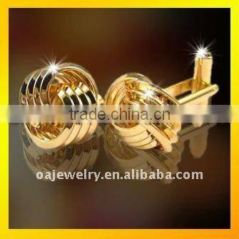 low price golden novelty music note cufflinks