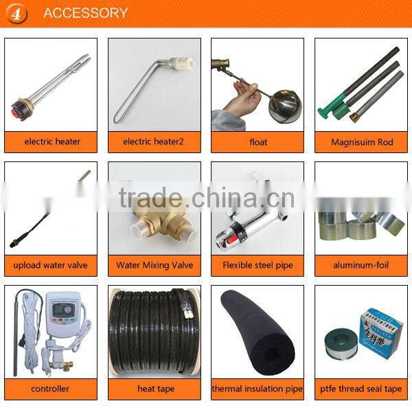 China low cost pre-heating copper coil solar geyser