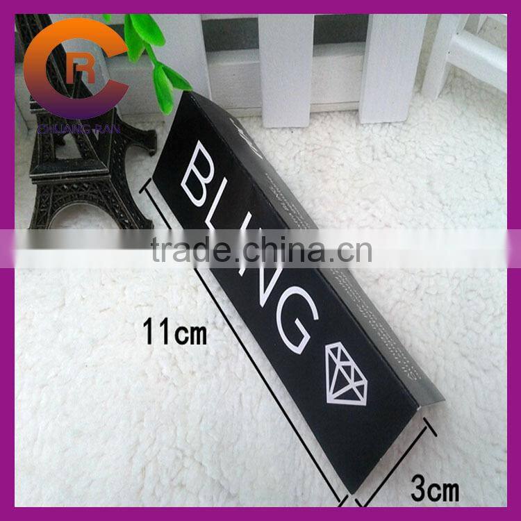 Black cheap thicker paper custom elastic string tags