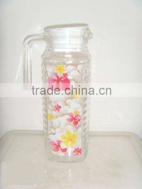 Drinking water glass set 7pcs, 7pcs glass water set,glass 7pcs water set