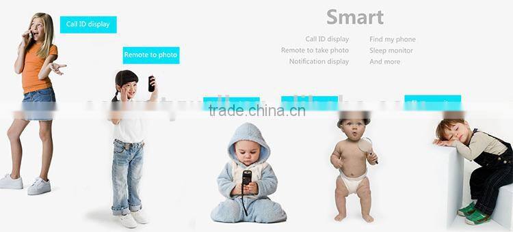 BT4.0 Touch Screen Intelligent Bracelet with 32 characters showing one time
