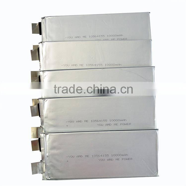 High power lipo battery cell 3.7v 10000mah for RC model