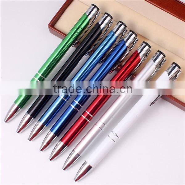 New luxury gift promotion metal ball pens with custom logo advertising personalized metal pens promotional