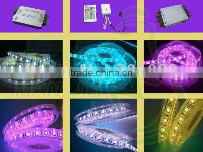2012 Hot Sales! Free Shipping Super Bright RGB LED SMD5050 Strip Light 60LED/METER CE&RoHS 2 Years Warranty Waterproof IP67