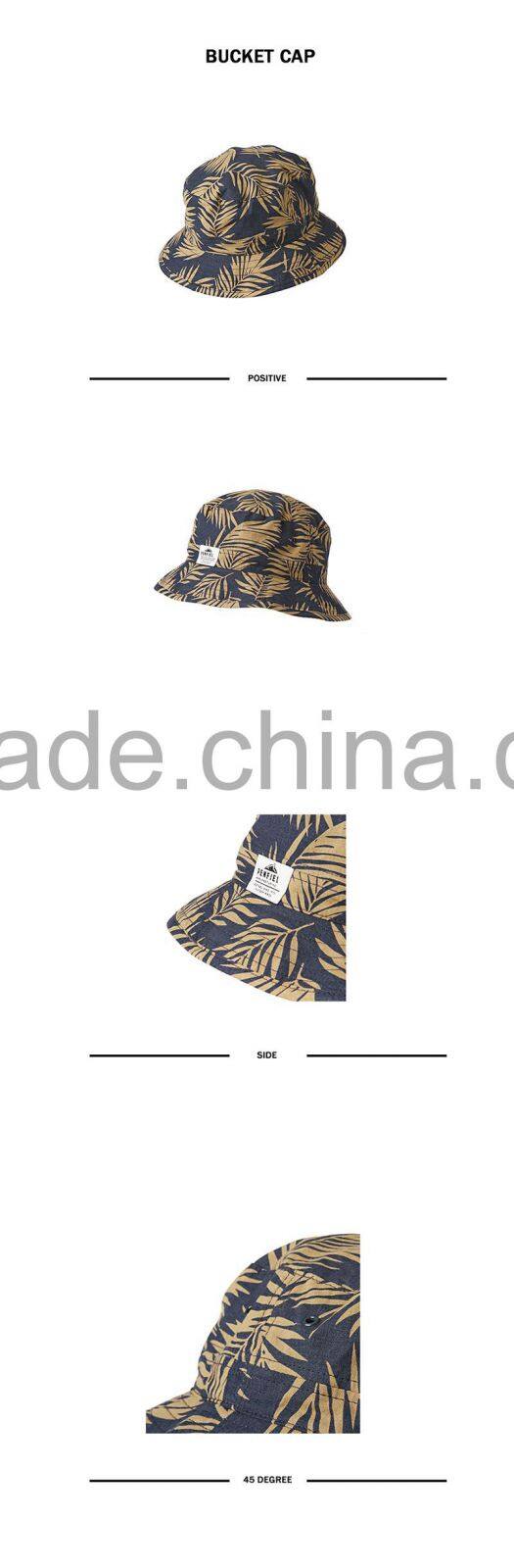 Custom fashion tie dyed marijuana bucket hat