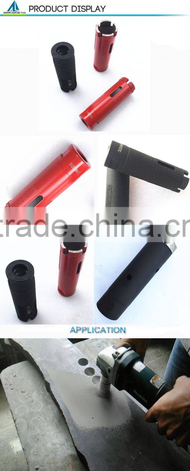 laser welding diamond dry core bits for drilling granite