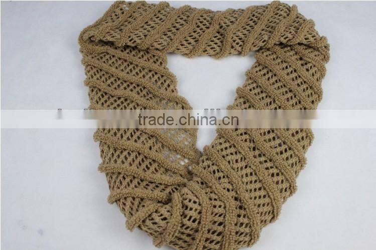Winter Fashion Twill Solid Color Women Loop Scarf