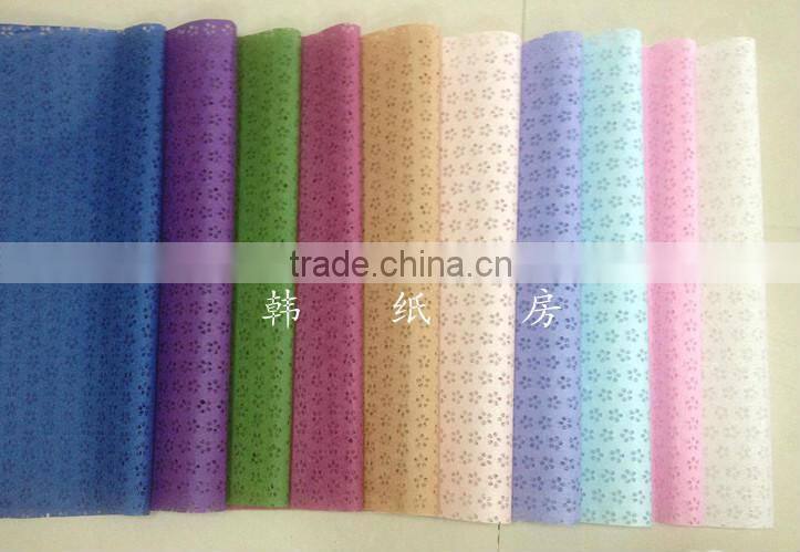 water-fall flower wrapping paper/lace paper/champagne color