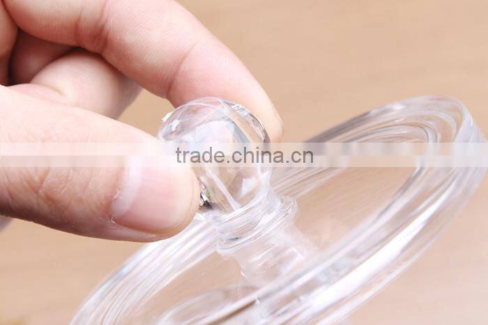 C23 ANPHY PS Crystal Bottle Jewelry Storage Makeup Holder Cup Transparent with Lid