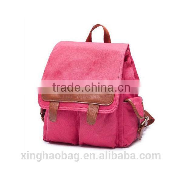 2014 Cheap vintage adjustable canvas bag for girls