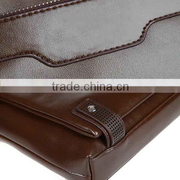 Cheap high quality lightweight men's leather kids briefcase