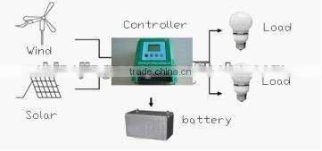 400W MPPT Wind Solar Hybrid Controller 12V /24V with LCD