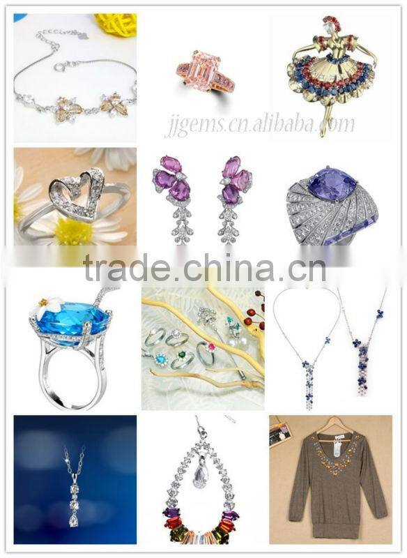 green spinel gemstone/ green round synthetic spinel