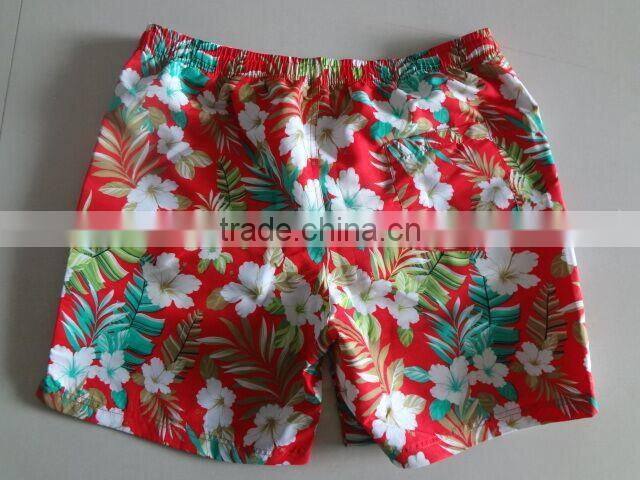 Floral Printing Colorful Hawaiian Shorts