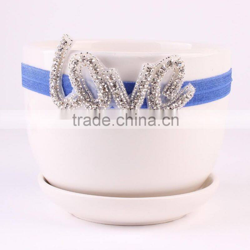 Newborn Baby Kids Pearl Diamond Headband Photo Props crystal Hair Band wh-1759