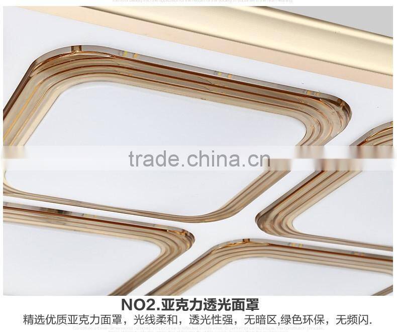 2016 hot sales square aluminum ceiling light for living room ceiling light