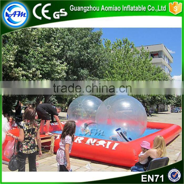 Red swimming pools inflatable pool float for adults