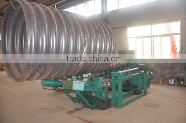 Galvanized spiral corrugated steel culvert