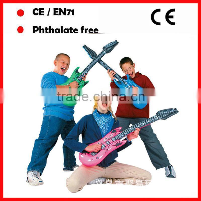 kids promotional toys inflatable guitars PVC air guitars with logo