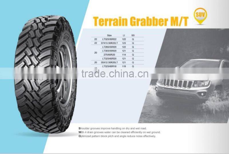 mud terrin car tires from china LT285/55R20-10PR