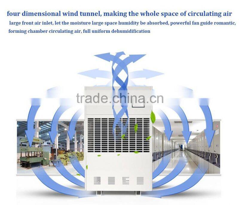 163L/D to 1200L/D high effect multi-functional adjustable humidistat commercial LED display industrial dehumidifier