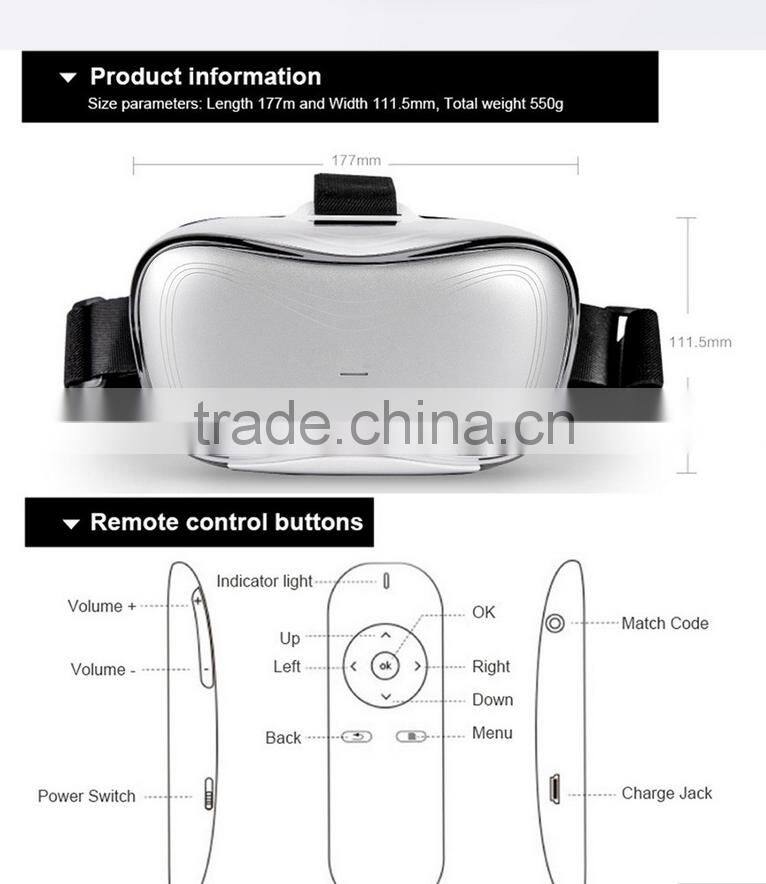 2016 hot All in one Virtual Reality VR BOX Version VR Virtual Reality Glasses