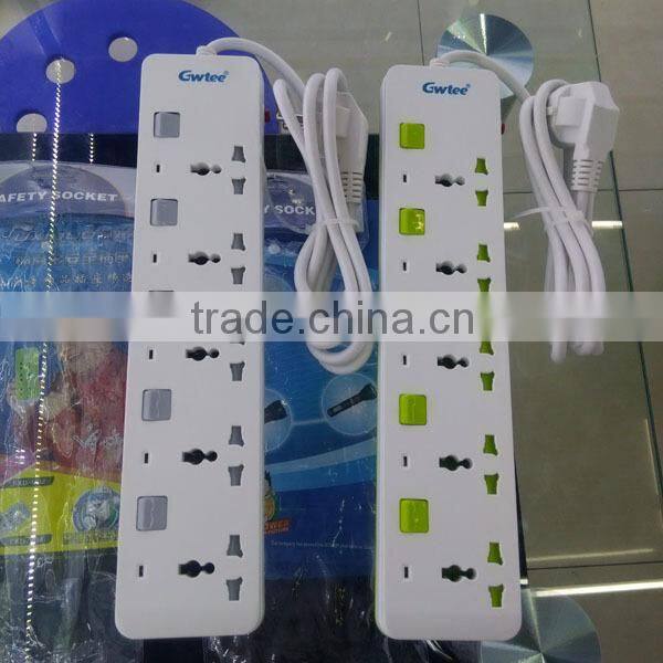 newest universal surge protection power strip with safety shutter
