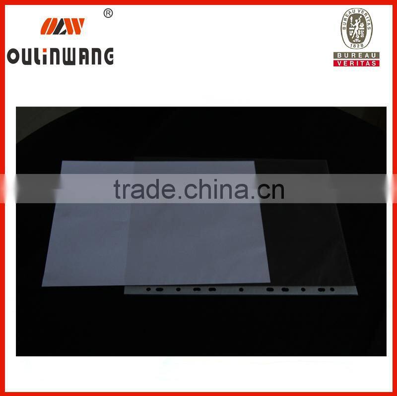 a4 punched 11 hole pp file pocket