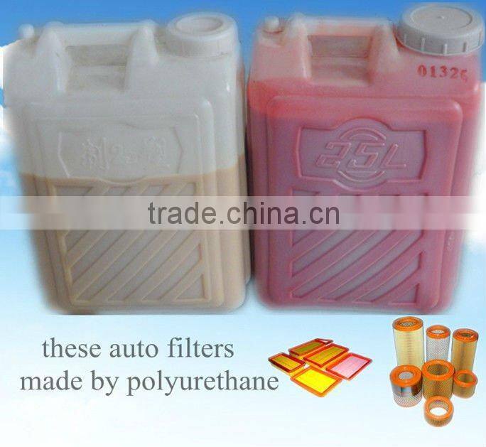 two component polyurethane adhesive for filter
