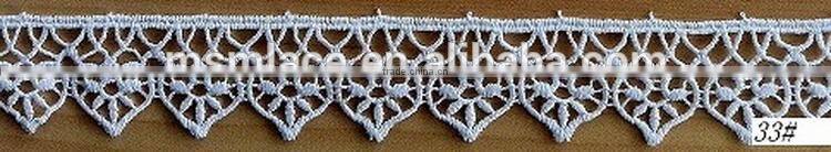 Design best sell chemical garment lace trimming fabric