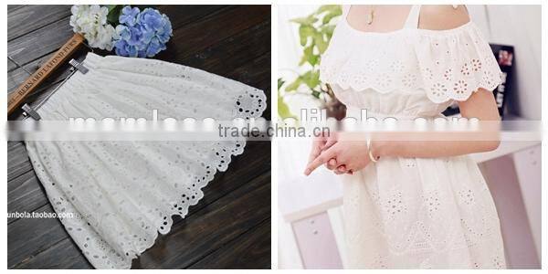 heavy cotton lace fabric for garment accessories