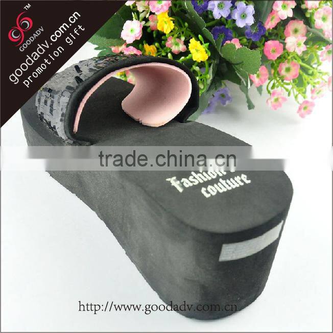 2016 summer new arrival ladies high quality wedge heel flip flops