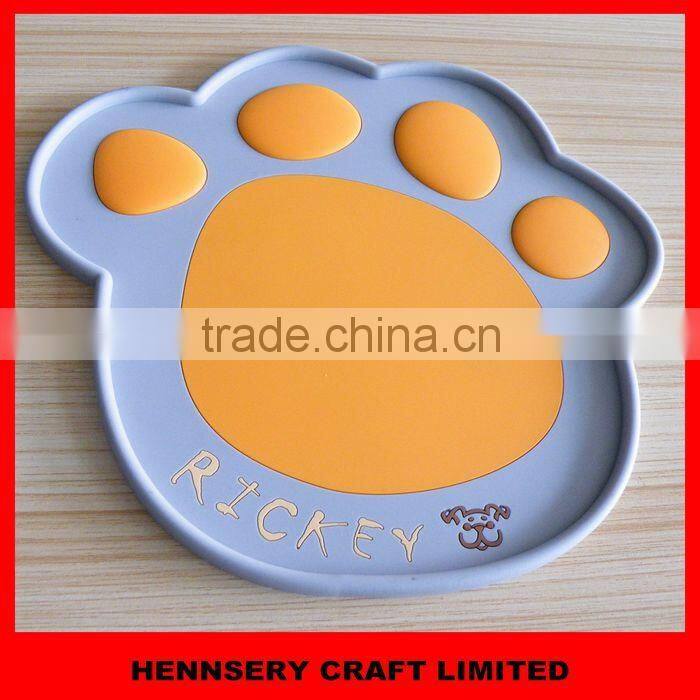 OEM design logo small moq pet feeding mat